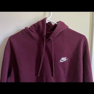 maroon hoodie